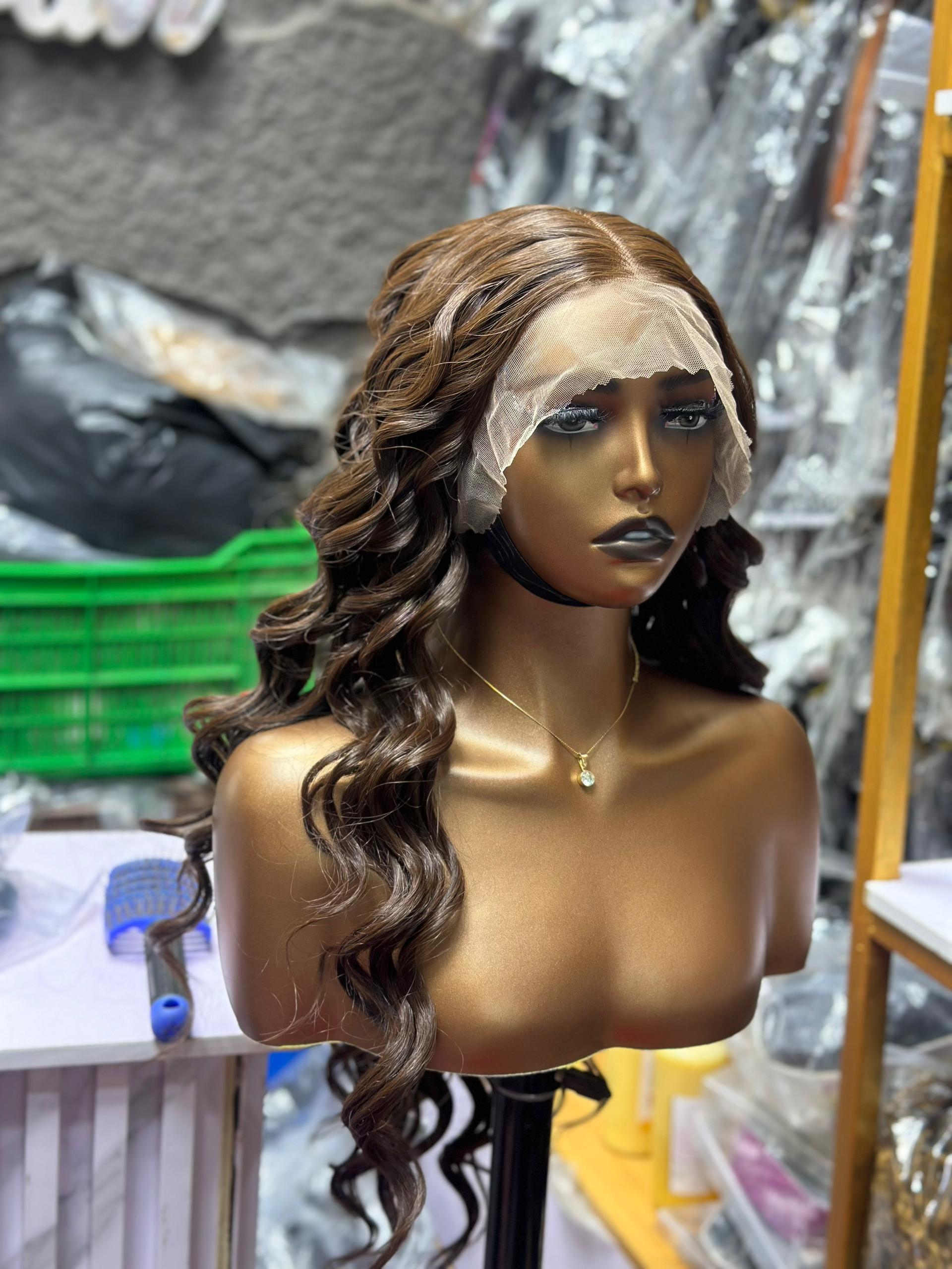 Frontal Blend Lace Wig - Chocolate Curls 2 Frontal Blend Lace Wig - Chocolate Curls - Image 2