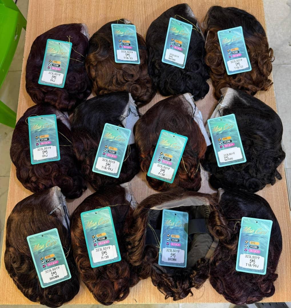 5x5 Closure Bouncy Curl Wig