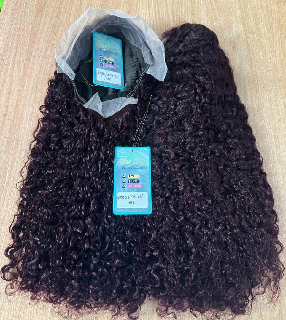 Luxury Burgundy (99J) Jerry Curl 13x4 Lace Frontal Wig 1 Luxury Burgundy (99J) Jerry Curl 13x4 Lace Frontal Wig