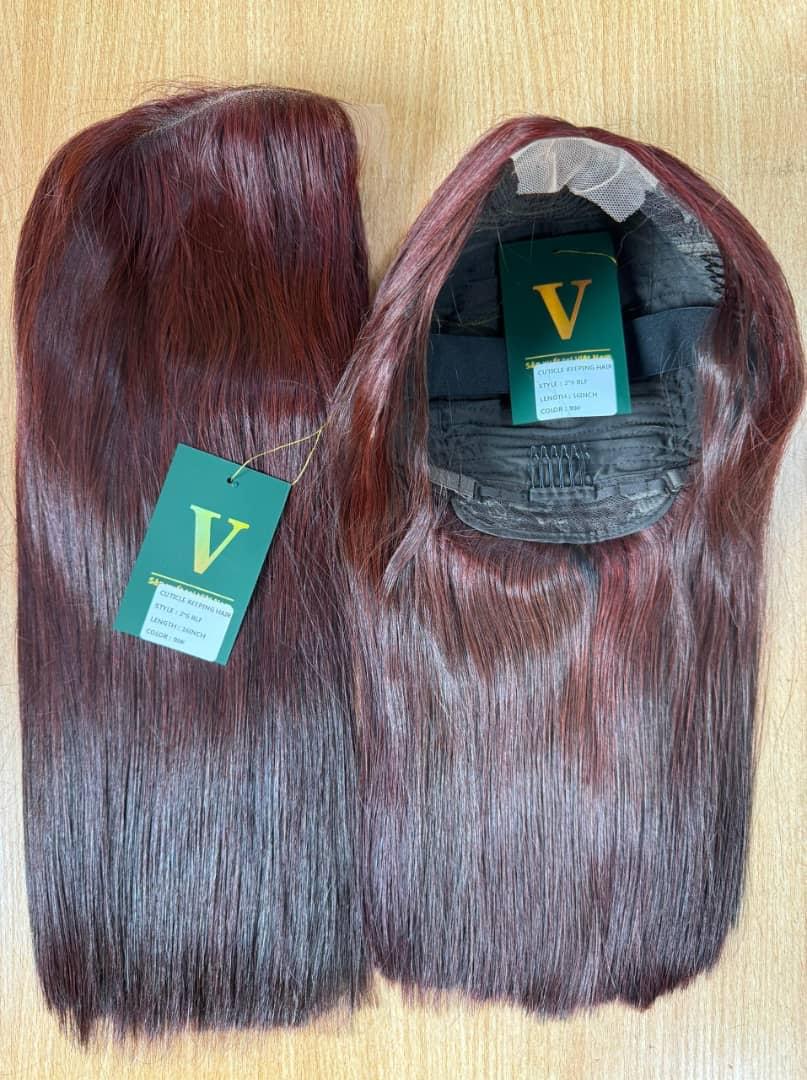 Premium SDD Burgundy Bone Straight Wig (2x6 Deep Part Closure) 1 Premium SDD Burgundy Bone Straight Wig (2x6 Deep Part Closure)